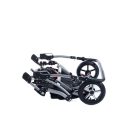 Mama Kiddies TWIN 3az1-ben ikerbabakocsi kiegészítőkkel szürke színben + Ajándék