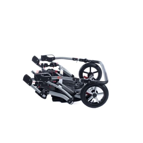 Mama Kiddies TWIN 3az1-ben ikerbabakocsi kiegészítőkkel szürke színben + Ajándék