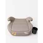 Mama Kiddies® i-Size HappyRide ülésmagasító (125-150 cm) ISOFIX rögzítéssel bézs színben zsiráf mintával – Ajándék pohártartó