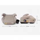 Mama Kiddies® i-Size HappyRide ülésmagasító (125-150 cm) ISOFIX rögzítéssel bézs színben zsiráf mintával – Ajándék pohártartó