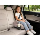Mama Kiddies® i-Size HappyRide ülésmagasító (125-150 cm) bézs színben póni mintával – Ajándék pohártartó