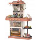 63 cm magas Modern Kitchen babakonyha szett 38 kiegészítővel narancs színben