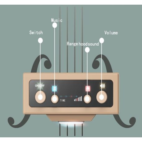 63 cm magas Modern Kitchen babakonyha szett 38 kiegészítővel narancs színben
