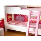 XXL-es fa babaház rengeteg kiegészítővel, medencével és LED világítással - 90 cm