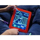 Magic Pad Interaktív rajztábla 6 db tollal és sablonokkal piros színben