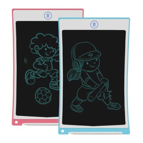 Elektronikus rajztábla ceruzával gyerekeknek pink színben - 25 cm