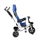 MK H-Trike Hero tricikli szülőkormánnyal és lábtartóval kék-fehér színben