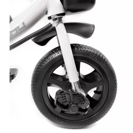 MK H-Trike Hero tricikli szülőkormánnyal és lábtartóval kék-fehér színben