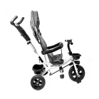 MK H-Trike Hero tricikli szülőkormánnyal és lábtartóval szürke-fehér színben