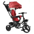 MK H-Trike Hurricane tricikli 360 fokban forgatható üléssel piros-fekete színben