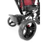 MK H-Trike Hurricane tricikli 360 fokban forgatható üléssel piros-fekete színben