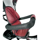 MK H-Trike Hurricane tricikli 360 fokban forgatható üléssel piros-fekete színben