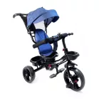 MK H-Trike Hurricane tricikli 360 fokban forgatható üléssel kék-fekete színben