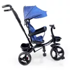 MK H-Trike Hurricane tricikli 360 fokban forgatható üléssel kék-fekete színben