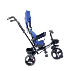 MK H-Trike Hurricane tricikli 360 fokban forgatható üléssel kék-fekete színben