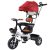 MK H-Trike Harmony tricikli 360 fokban forgatható üléssel, szülőkormánnyal piros-fehér színben + ajándék