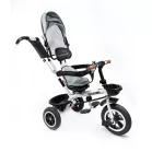 MK H-Trike Heaven tricikli szülőkormánnyal és lábtartóval szürke-fehér színben