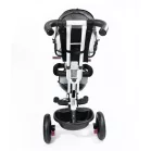 MK H-Trike Heaven tricikli szülőkormánnyal és lábtartóval szürke-fehér színben