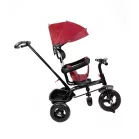 MK H-Trike Hunter tricikli szülőkormánnyal és lábtartóval piros-fekete színben