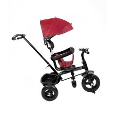   MK H-Trike Hunter tricikli szülőkormánnyal és lábtartóval piros-fekete színben