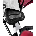 MK H-Trike Hunter tricikli szülőkormánnyal és lábtartóval piros-fekete színben