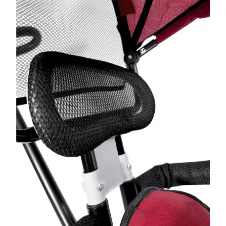 MK H-Trike Hunter tricikli szülőkormánnyal és lábtartóval piros-fekete színben