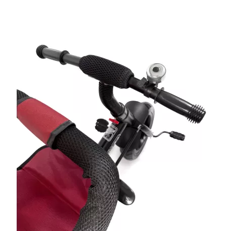 MK H-Trike Hunter tricikli szülőkormánnyal és lábtartóval piros-fekete színben