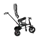 MK H-Trike Hunter tricikli szülőkormánnyal és lábtartóval szürke színben