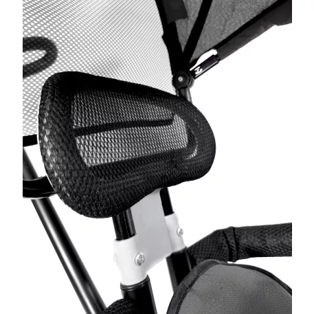 MK H-Trike Hunter tricikli szülőkormánnyal és lábtartóval szürke színben