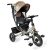 MK H-Trike Hype tricikli szülőkormánnyal és lábtartóval barna-fekete színben+ajándék