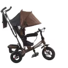 MK H-Trike Hype tricikli szülőkormánnyal és lábtartóval barna-fekete színben+ajándék