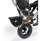 MK H-Trike Hype tricikli szülőkormánnyal és lábtartóval barna-fekete színben+ajándék