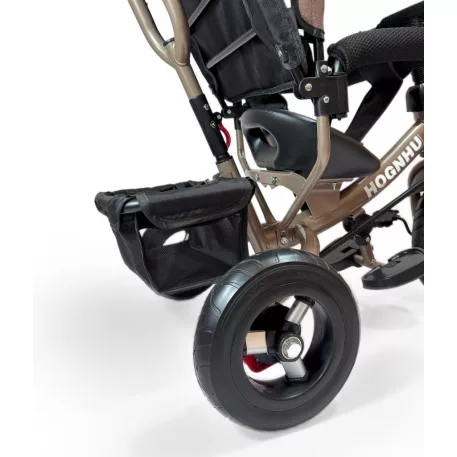 MK H-Trike Hype tricikli szülőkormánnyal és lábtartóval barna-fekete színben+ajándék