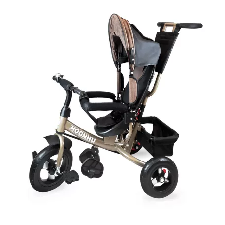 MK H-Trike Hype tricikli szülőkormánnyal és lábtartóval barna-fekete színben+ajándék