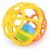 Gömb alakú sárga és narancssárga fejlesztő játék