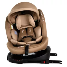   ISOFIX-es 360° -ban forgatható Mama Kiddies® iSize Journey biztonsági autósülés (40–150 cm) bézs színben ajándék napvédővel