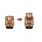 ISOFIX-es 360° -ban forgatható Mama Kiddies® iSize Journey biztonsági autósülés (40–150 cm) bézs színben ajándék napvédővel