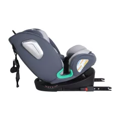   ISOFIX-es 360 -ban forgatható Mama Kiddies iSize Journey biztonsági autósülés (40–150 cm) szürke színben ajándék napvédővel