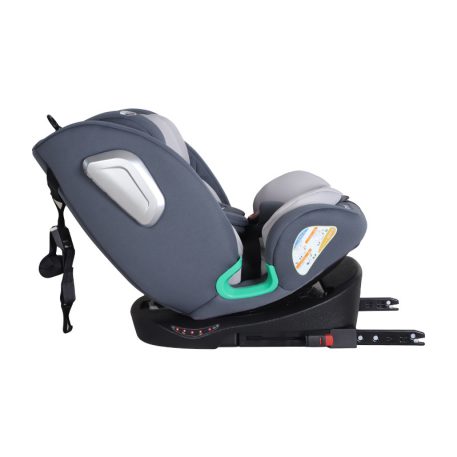 ISOFIX-es 360 -ban forgatható Mama Kiddies iSize Journey biztonsági autósülés (40–150 cm) szürke színben ajándék napvédővel