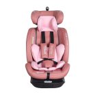 ISOFIX-es 360 -ban forgatható Mama Kiddies iSize Journey biztonsági autósülés (40–150 cm) pink színben ajándék napvédővel