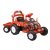 Baby Mix elektrický traktor s prívesom - červený