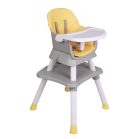 Mama Kiddies Denver 6az1-ben multifunkciós etetőszék sárga színben ajándék játékkészlettel