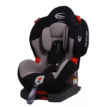 ISOFIX  Mama Kiddies Angel Wings (9-25 Kg) autósülés protektorral fekete-szürke