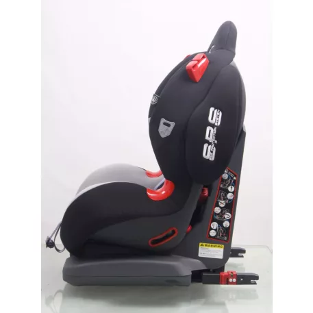 ISOFIX  Mama Kiddies Angel Wings (9-25 Kg) autósülés protektorral fekete-szürke