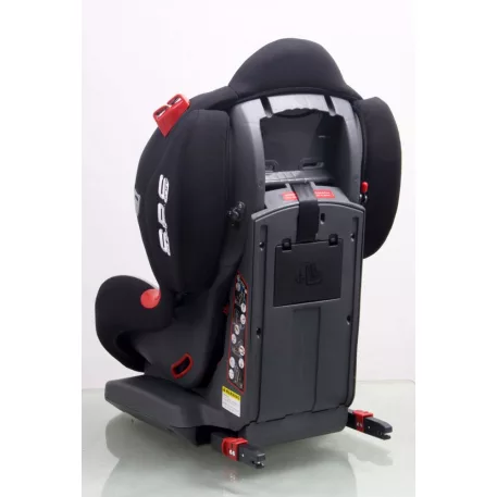 ISOFIX  Mama Kiddies Angel Wings (9-25 Kg) autósülés protektorral fekete-szürke