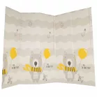 Kétoldalas, összecsukható habszivacs játszószőnyeg 150×200 cm – Erdő / maci minta