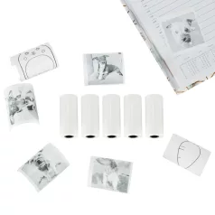   Öntapadó hőpapír tekercs mini nyomtatóhoz - 5,7 cm x 4,5 m - 5 darab