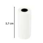 Öntapadó hőpapír tekercs mini nyomtatóhoz - 5,7 cm x 4,5 m - 5 darab