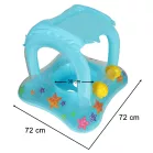 Felfújható úszógumi tetővel - 72 cm