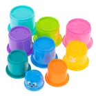 9 darabos színes csészepiramis